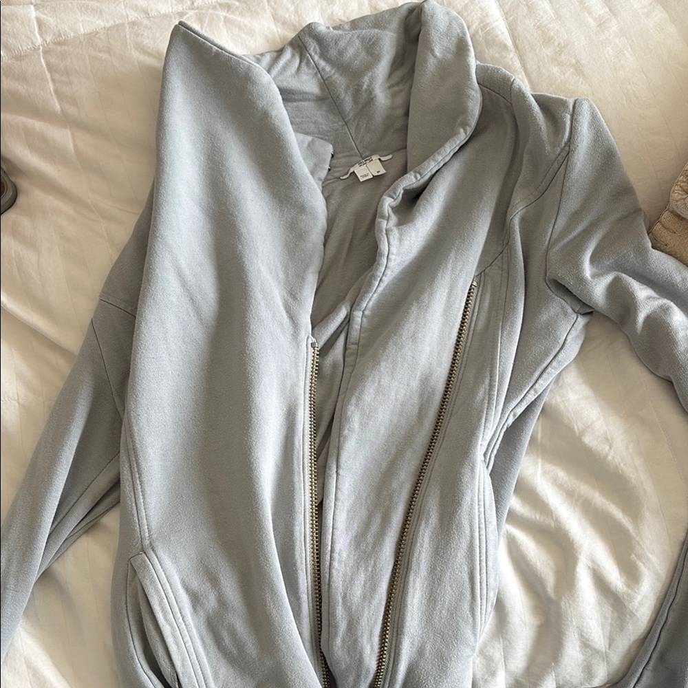 Light Gray Zip-Up Jacket